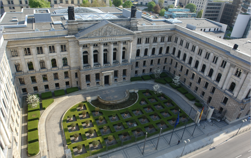 Aerial photo of the German Bundesrat (Federal Council)