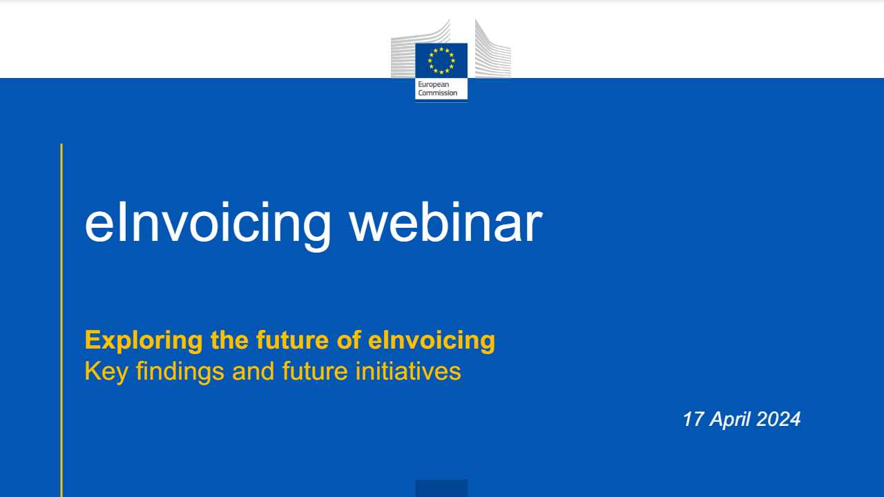 Introductory slide of the presentation shown during the European Commission webinar