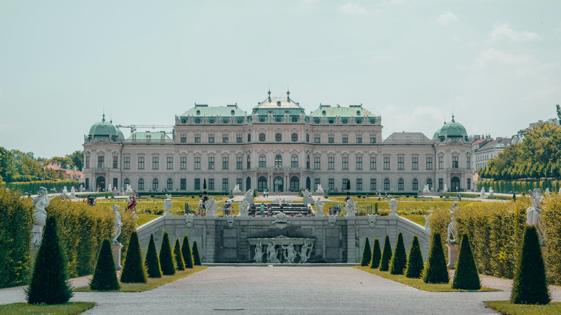 Photo of the Belvedere castle in Vienna, capital of Austria