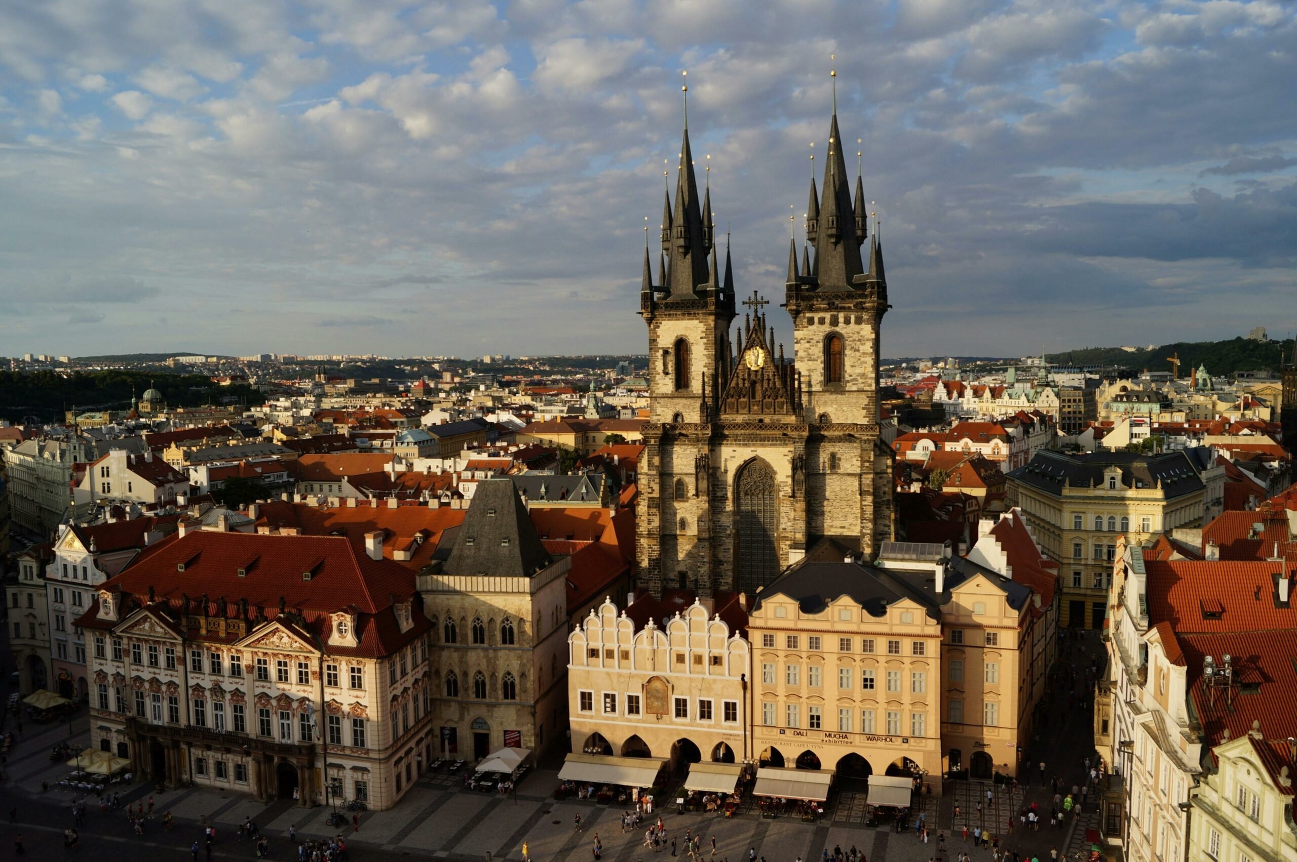 Photo of the Church of Our Lady before Týn in Prague, capital city of Czech Republic