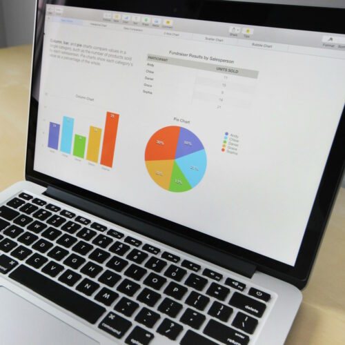 Laptop screen showing the dashboard of a random e-invoicing solution