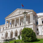 Photo of the Parliament building, the Palacio de Sao Bento, in Portugal