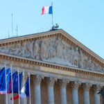 Photo of the French Parliament building (Assemblée Nationale) in Paris, capital of France