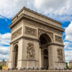 Photo of the Arc de Triomphe in Paris, capital of France