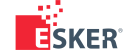 Colored logo with transparent background of the service provider "Esker"